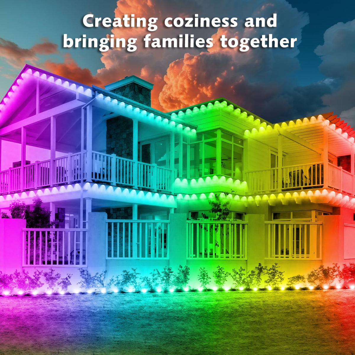SINLEY remote control enables quick color changes for events or holidays.