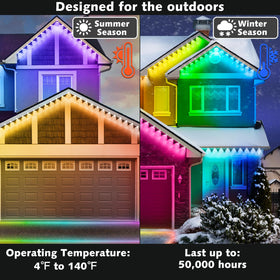 SINLEY 400FT setup enhances rooflines, walls, and gardens with flexible ambience.
