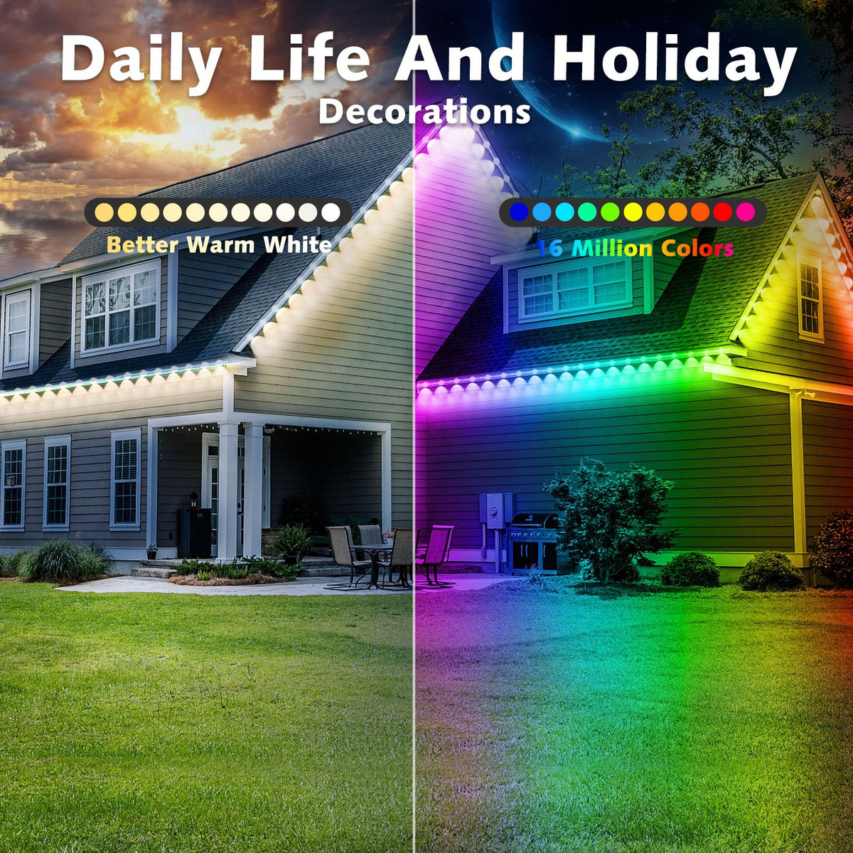 SINLEY waterproof design resists rain and sun for year-round use.