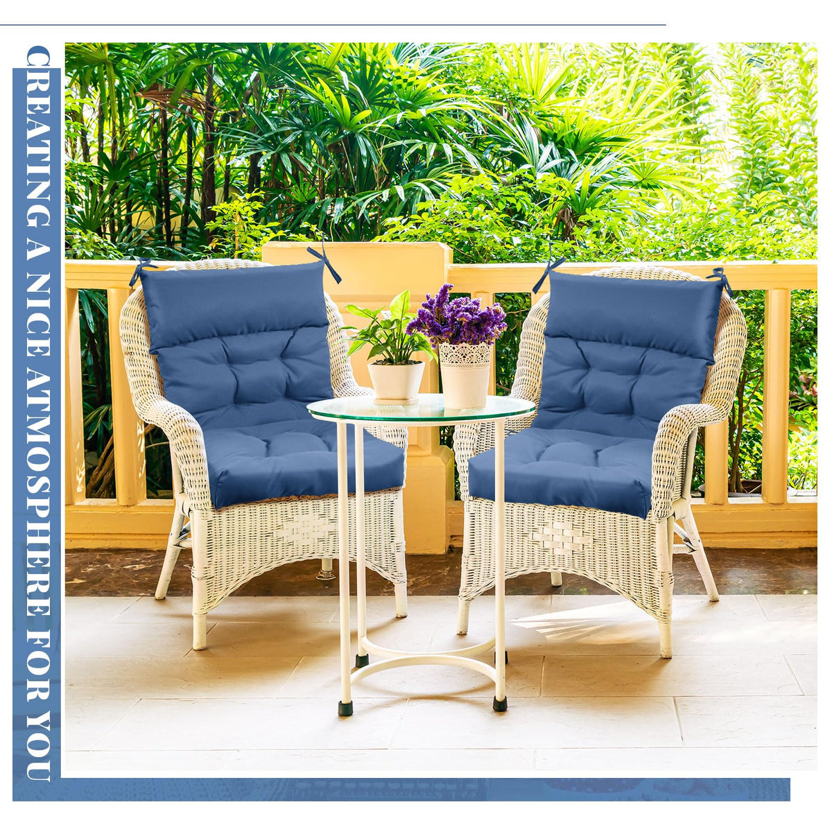 Sintuff four-piece packaging indicates quick set replacement for patios.