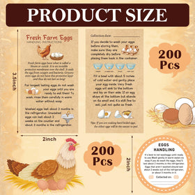 Sintuff egg handling instructions cards offer quick, clear usage guidelines