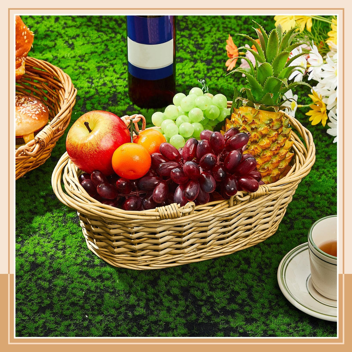 Sintuff multi-use baskets suit kitchen, living room, or garden organization.