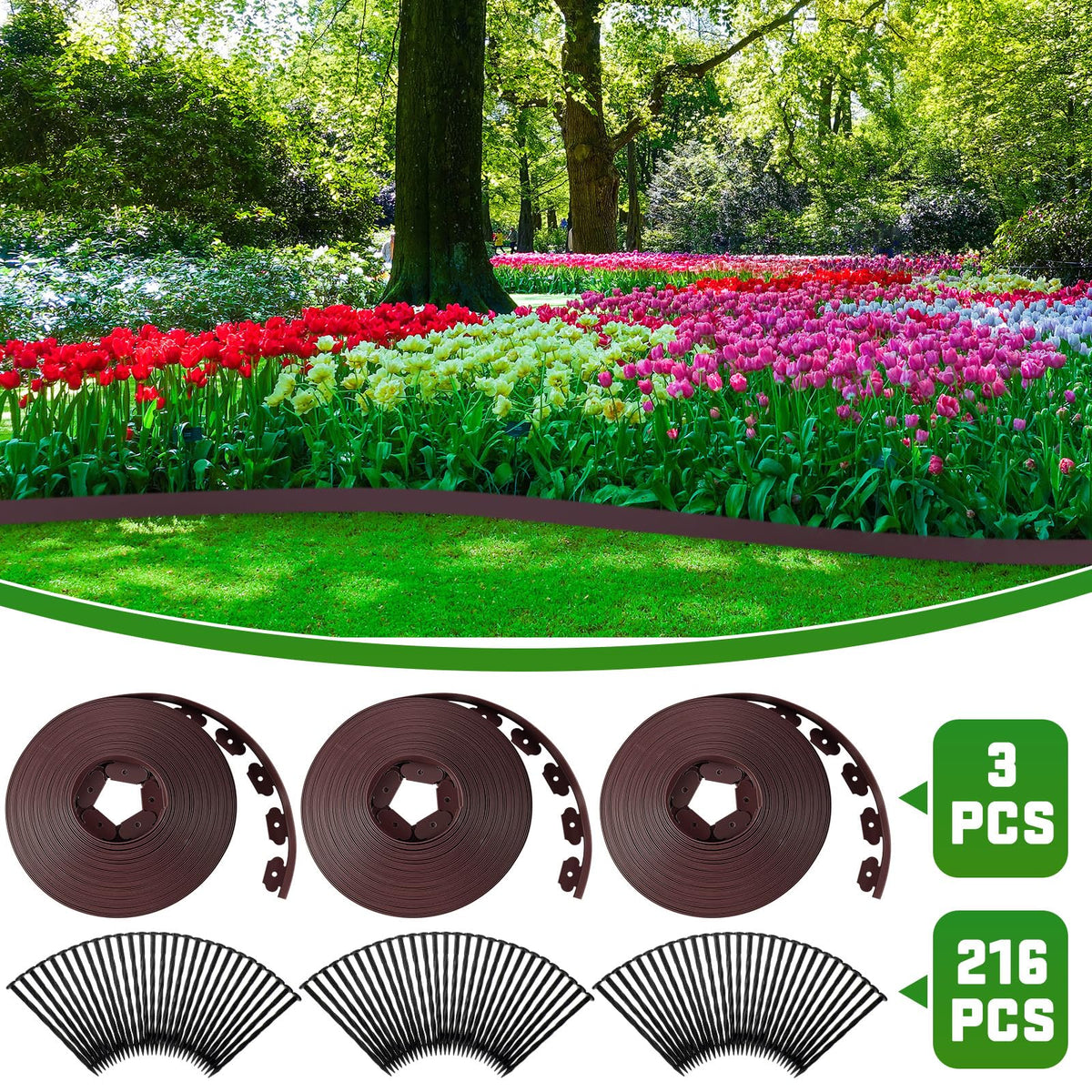 Sintuff no-dig installation for quick borders with minimal trenching.