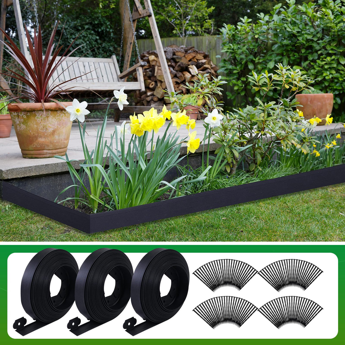 Sintuff outdoor border system creates neat landscape separations
