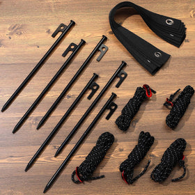 Sintuff rope sections with aluminum adjuster ready for tensioning