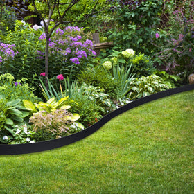 Sintuff versatile lawn border for beds, sidewalks, and rock features