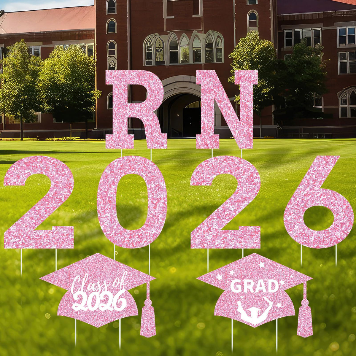 Sintuff waterproof RN graduation sign withstands weather for seasonal use