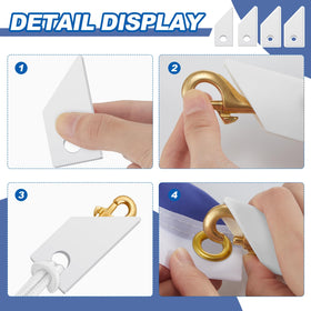 Sintuff weather-resistant white vinyl flagpole cover protects hardware