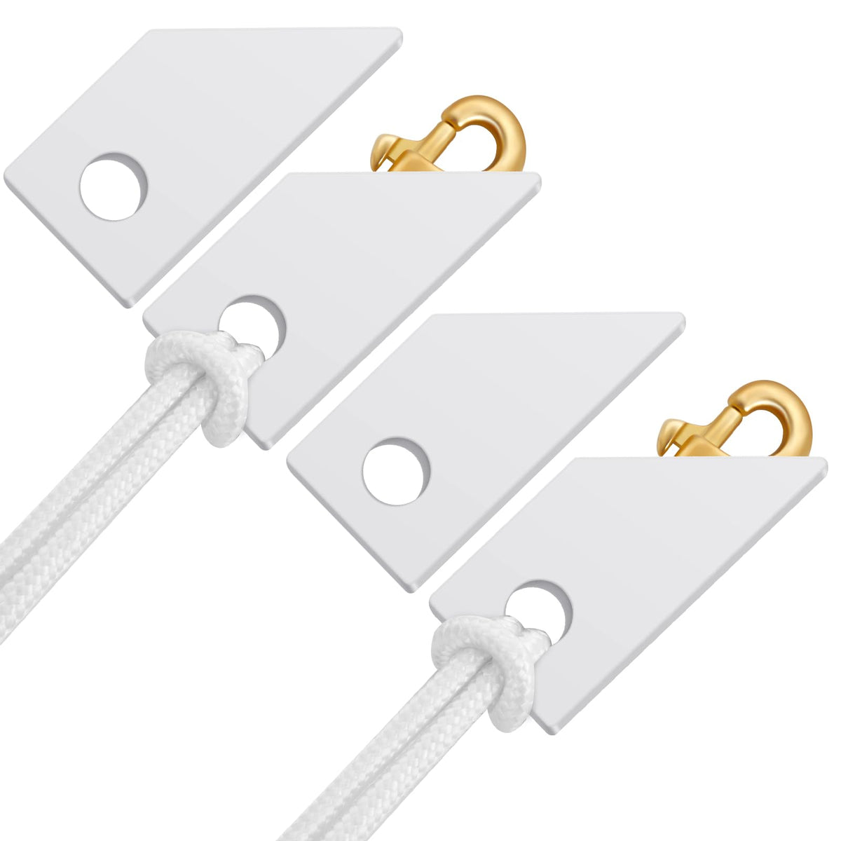 Sintuff white flagpole snap cover 4pc pack reduces noise during display
