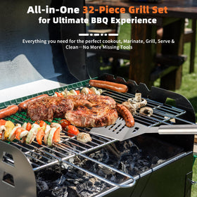SINZUX storage bag keeping grill tools portable and ready for camping