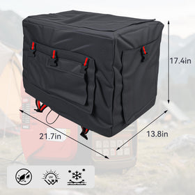 SIOKIUU bottom straps and drawstring secure the cover