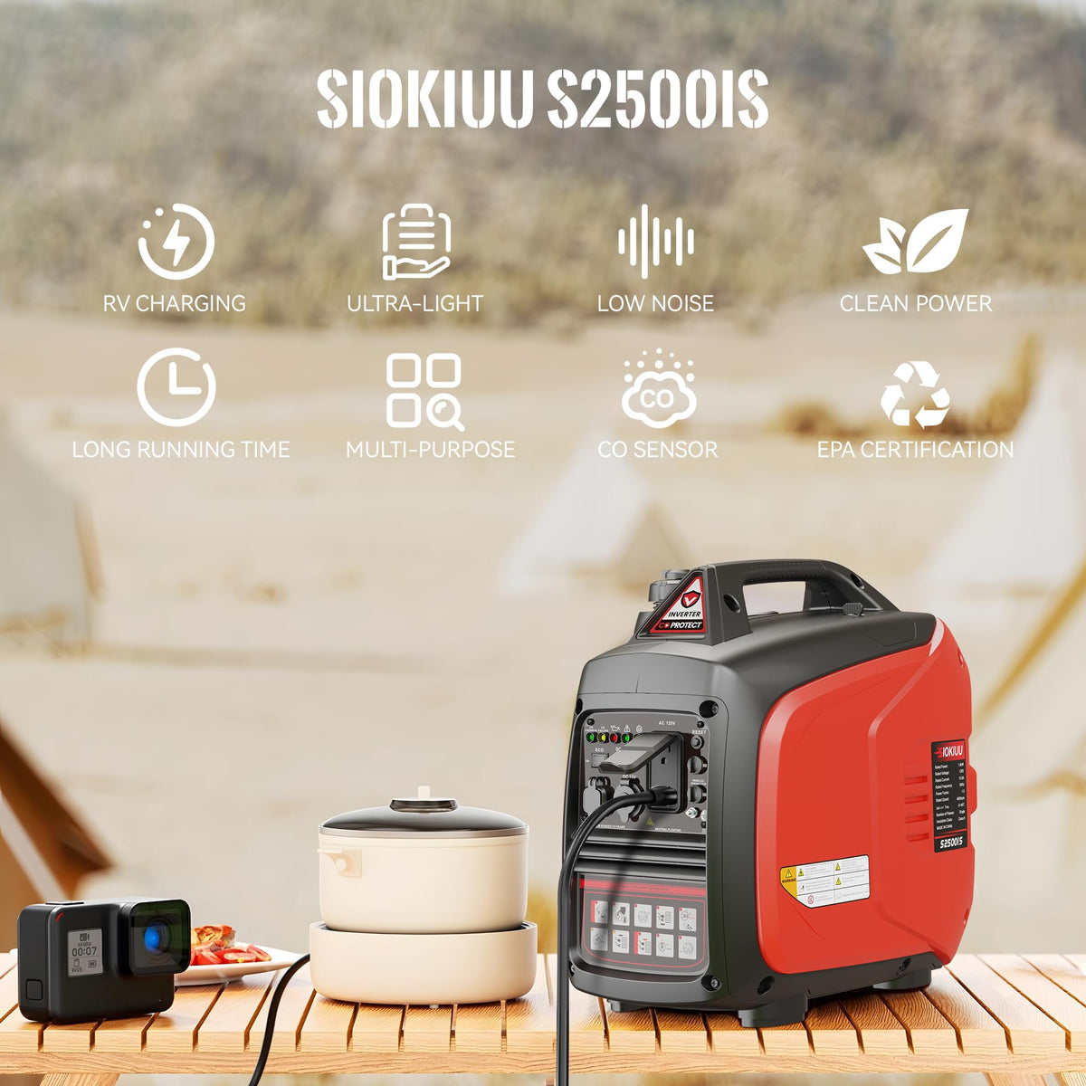 SIOKIUU carry handle enables easy transport and storage