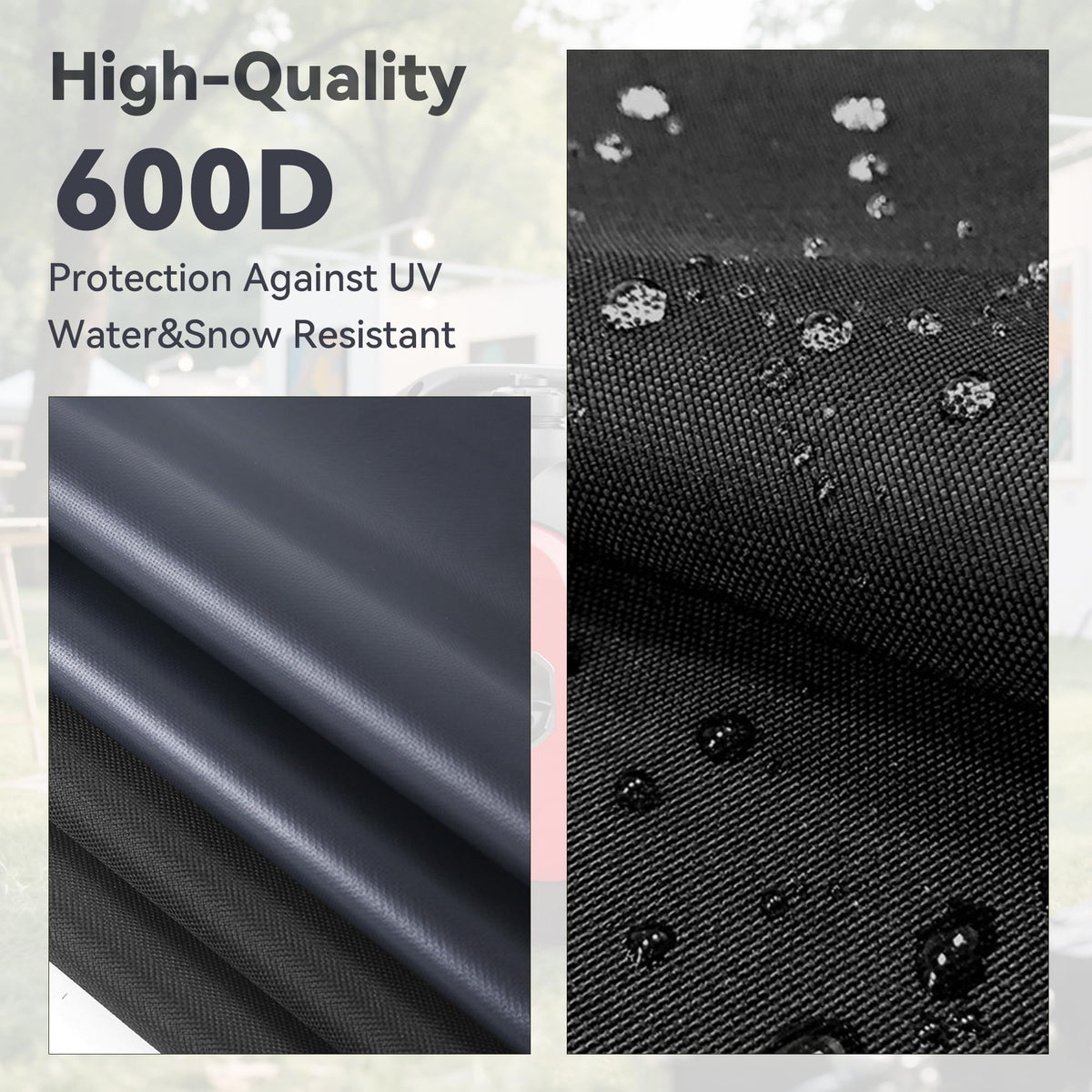 SIOKIUU weatherproof cover protects portable generator from sun and dust