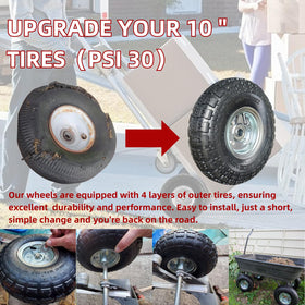 Siparts 5-8 inch axle bore fits common garden carts and dollies.