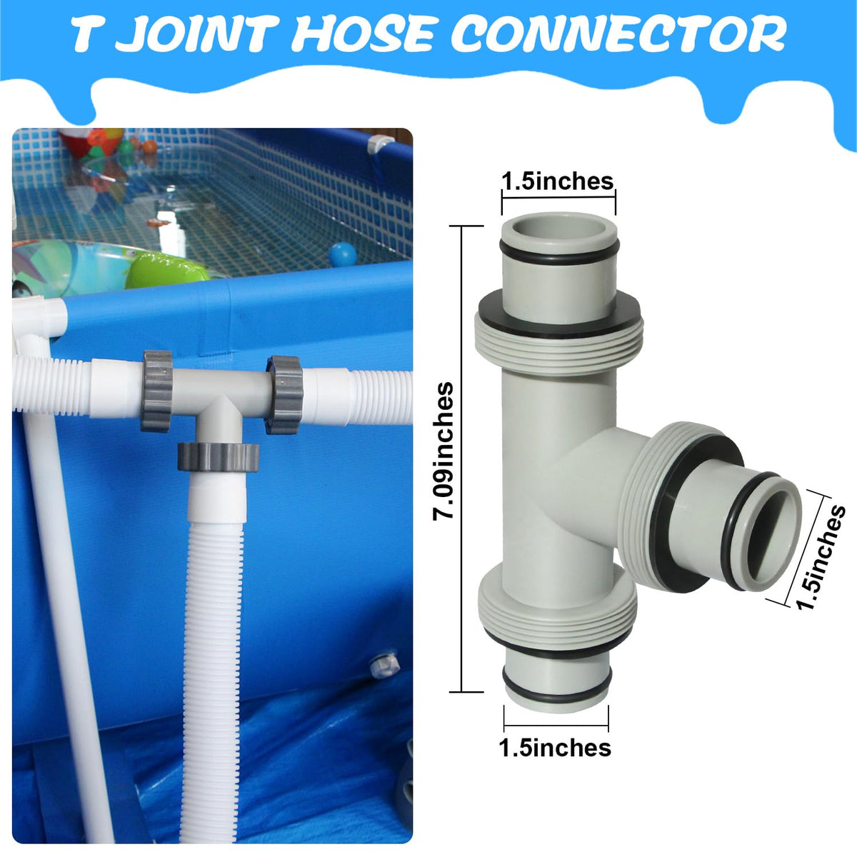 SIPTPNLEI durable PP material hose adapter resists sun and snow