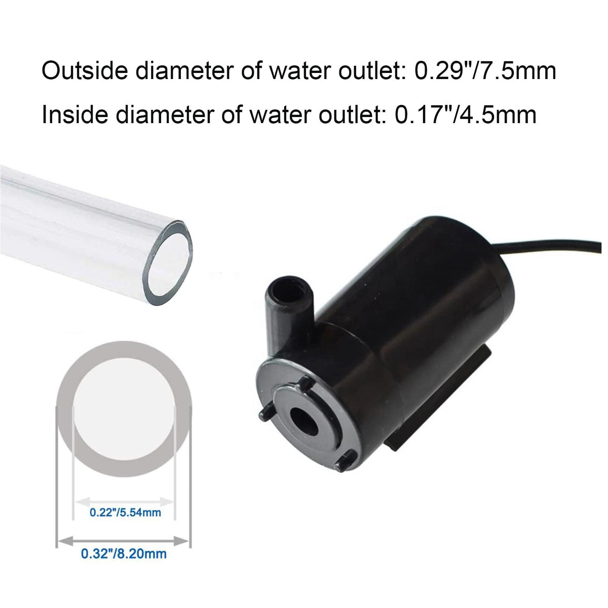 SIPYTOPF aquarium fountain setup using submersible pump for tabletop water feature.