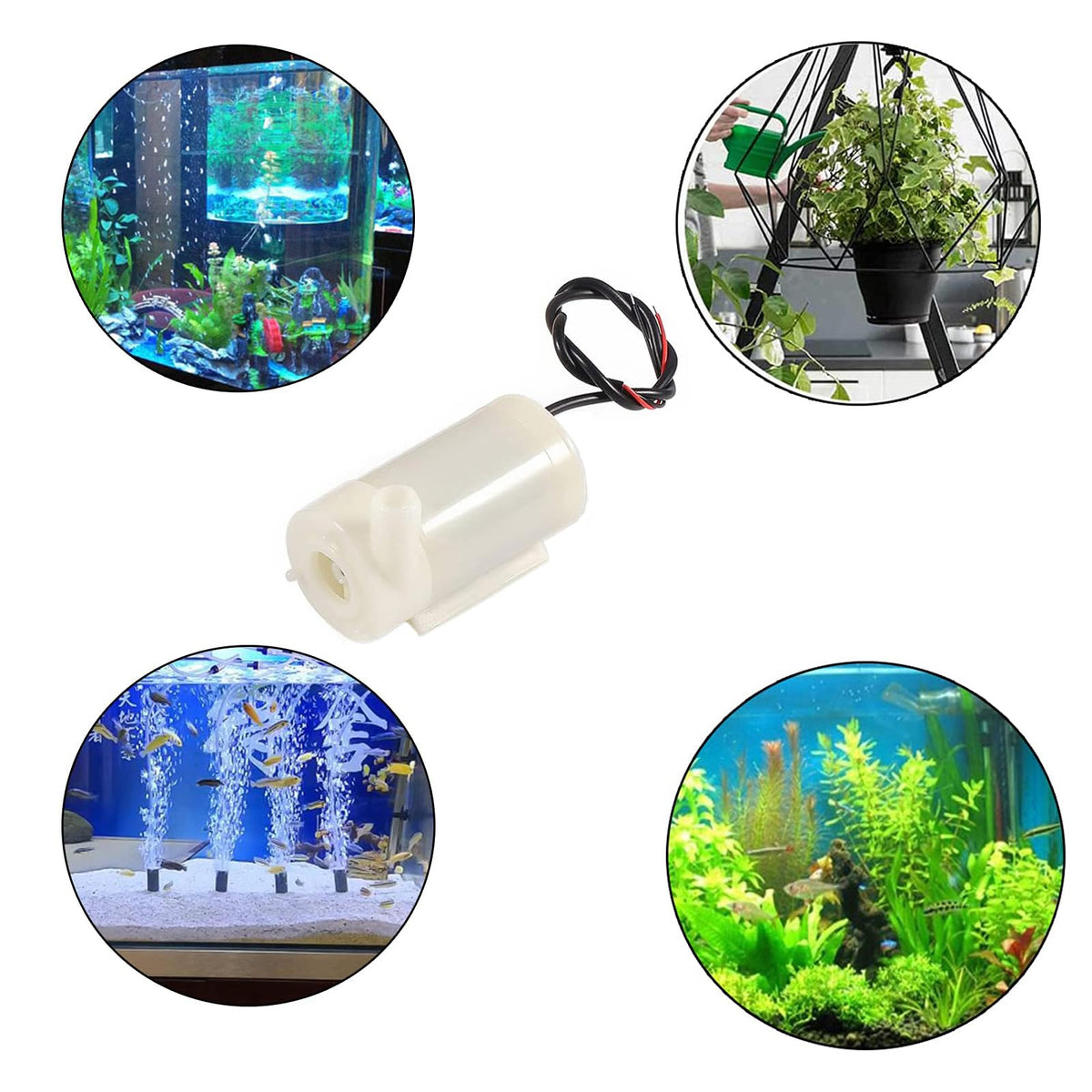 SIPYTOPF white color two-pack powers quiet water flow in compact aquariums