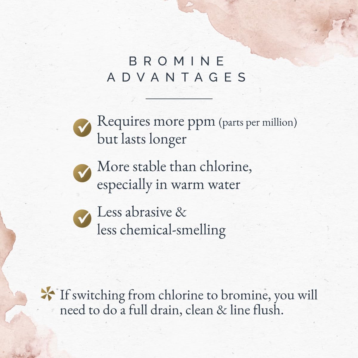 Sirona Brom Tabs 1250cc ready for bromine system compatibility.