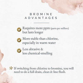 Sirona Brom Tabs 1250cc ready for bromine system compatibility.