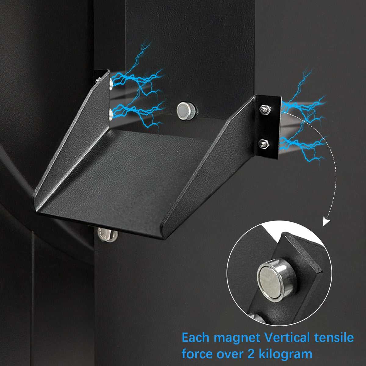 Sirozi easy-attach pellet chute on discharge port for quick cleanup.