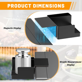 Sirozi strong magnet cup grip securely holds cups during grilling.