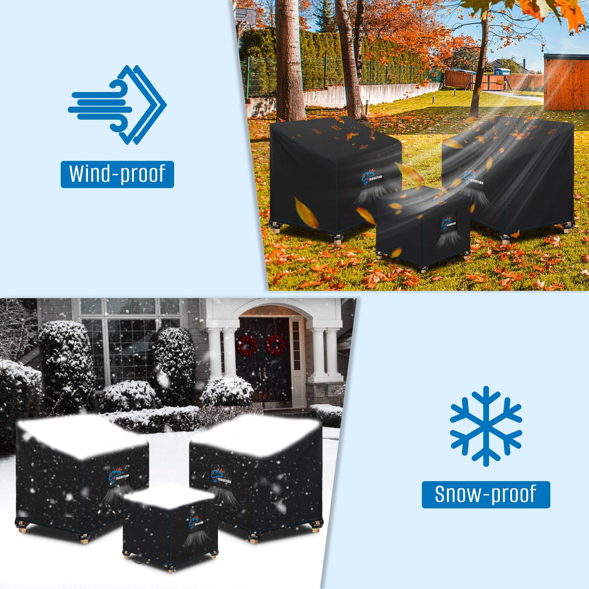 SIRUITON easy-clean design for quick outdoor maintenance