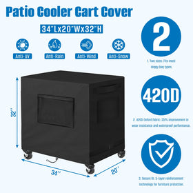 SIRUITON cover features side handles for easy installation and removal.