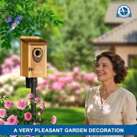 SISTERBIRD bluebird house sturdy assembly: secure anchoring for poles and trees.