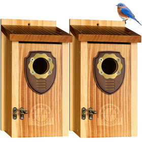 SISTERBIRD pack bluebird houses outdoor: durable habitat for songbirds.