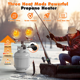 SISUPASSIE heater with 30-degree rotation for even warmth in outdoor spaces