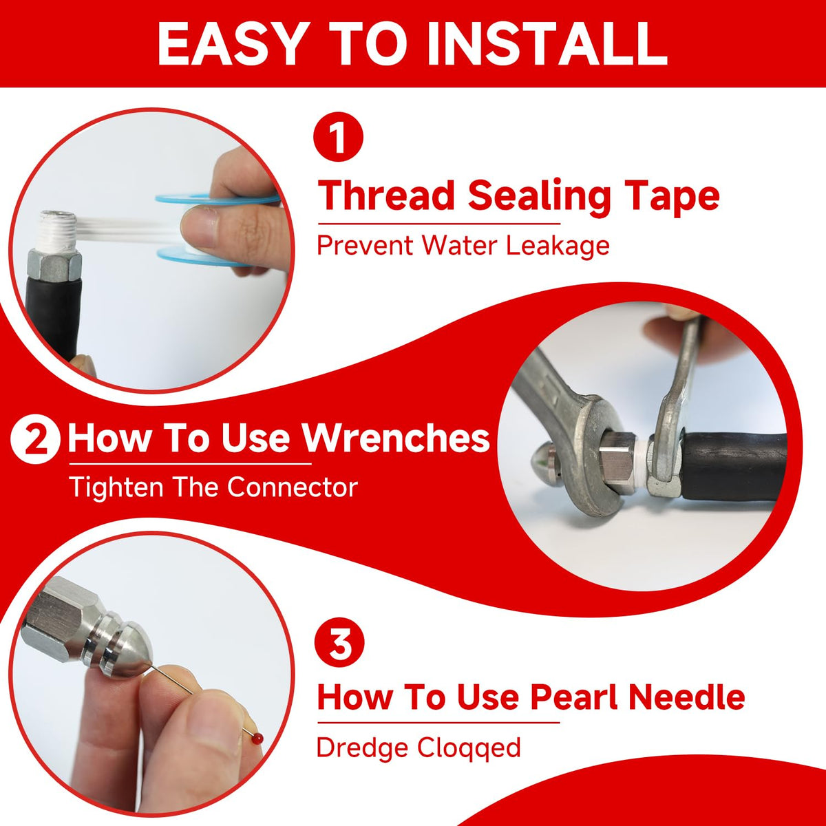 SITIMIMIL protective gloves and waterproof tape protect tools during cleaning.