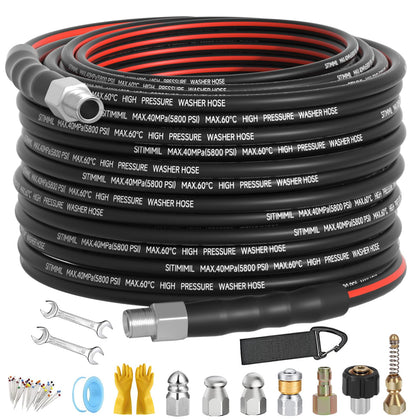 SITIMIMIL sewer jetter kit with 50ft hose for blockages