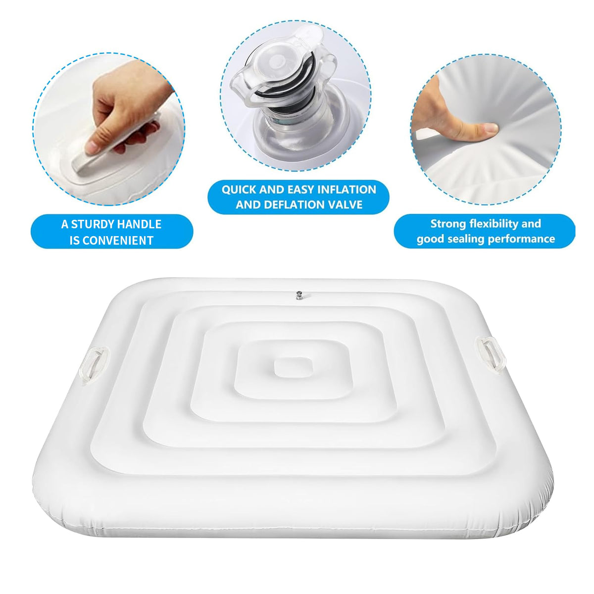 Sitroasho energy-saving hot tub cover seals to reduce heat loss.