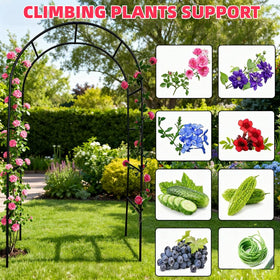 Siuchuen wedding arch decorated with flowers creates charming photo backdrop.