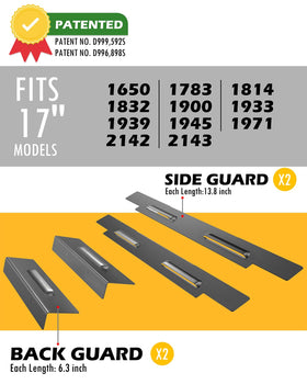 Sivsis 17 inch guard set fits most Blackstone griddles for outdoor cooking