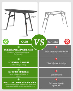 Sivsis Blackstone stand carbon steel construction for durability.