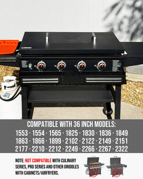 Sivsis Front Griddle Caddy provides front-access design for easy reach