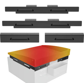 Sivsis magnetic wind guard on bottom edge stabilizes flames for windy cooks