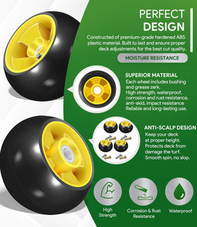 Sixcow AM125172 gauge wheels install quickly for minimal downtime.