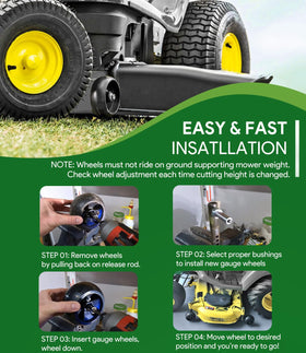 Sixcow AM125172 replacement wheels designed for outdoor durability.