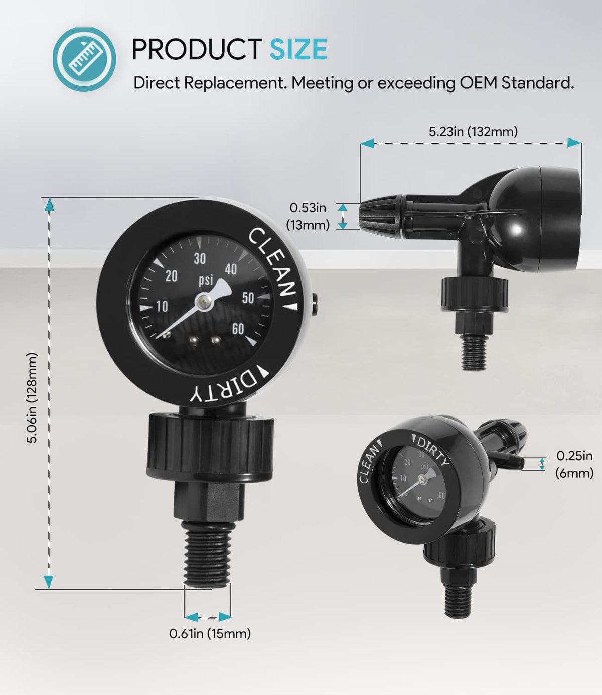 Sixcow hard-coated dial face resists scratches and glare for visibility.