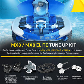 Sixcow MX8 Elite components laid out for quick on-site maintenance