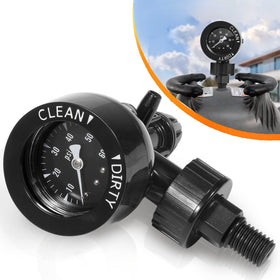 Sixcow R0357200 air gauge release valve assembly with clear dial for Zodiac Jandy filters.