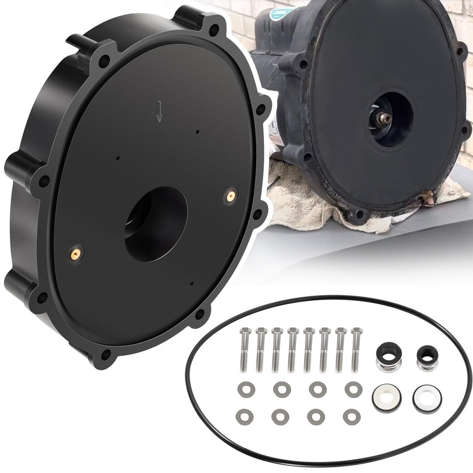 Sixcow R0445200 backplate kit contents for Zodiac pumps enable quick repair.