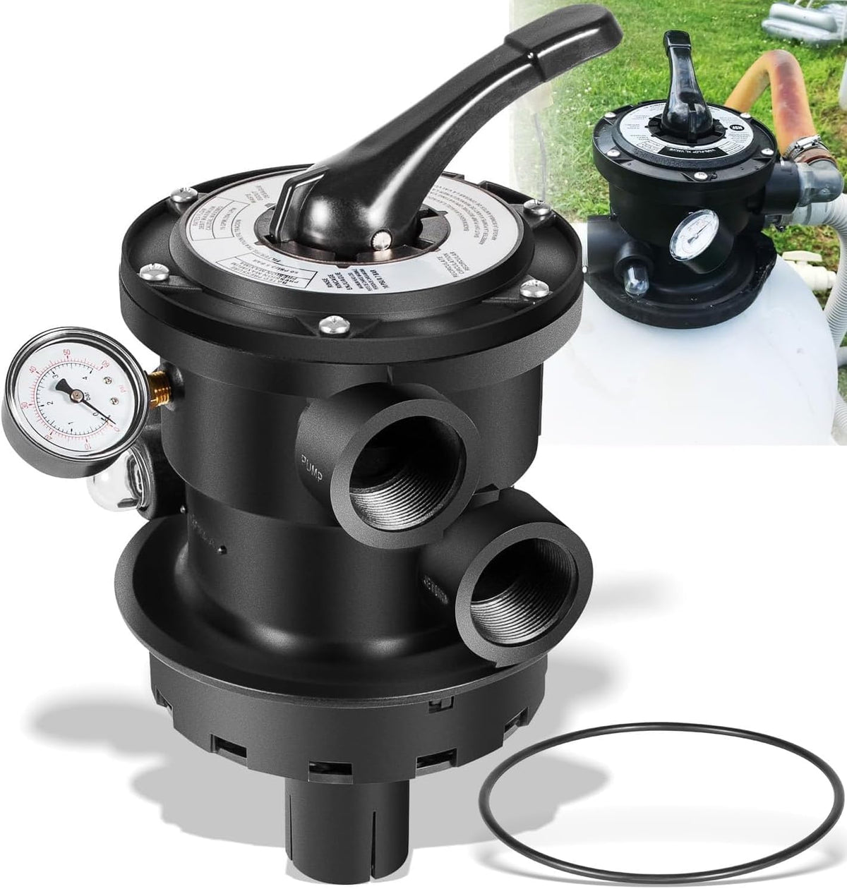 Sixcow SP0714T valve rated up to 50 PSI for standard above-ground filters