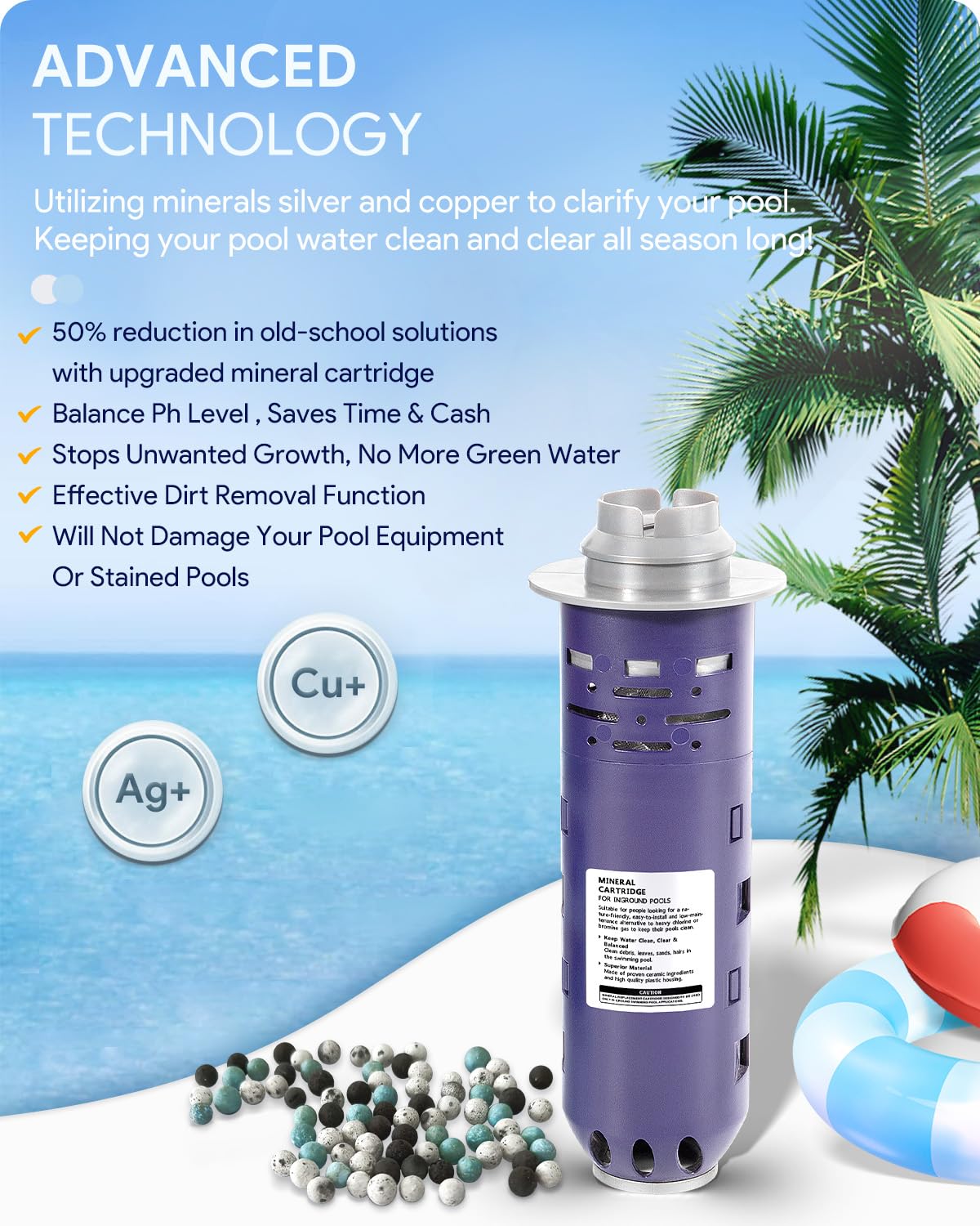Sixcow W28002 cartridge-inside highlights mineral filtration for clearer water.