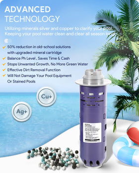 Sixcow W28002 cartridge-inside highlights mineral filtration for clearer water.