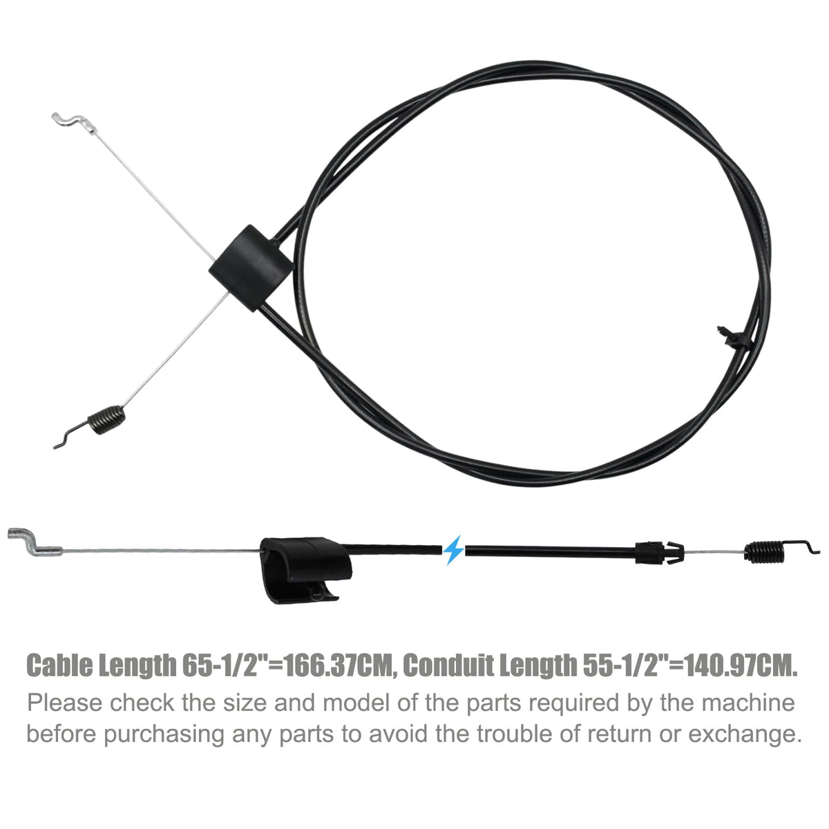 SizendHK drive control cable with steel wire core for durability