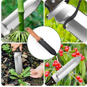 SJDHAHC multipurpose garden knife ideal for cutting, digging, and weeding.