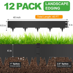 SJPULMO border assembly demonstrates a 40 ft total length for defined garden edges.